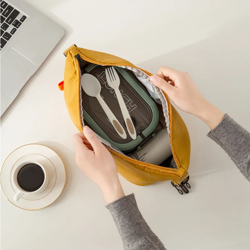Insulated Portable Lunch Tote with Aluminum Foil Lining