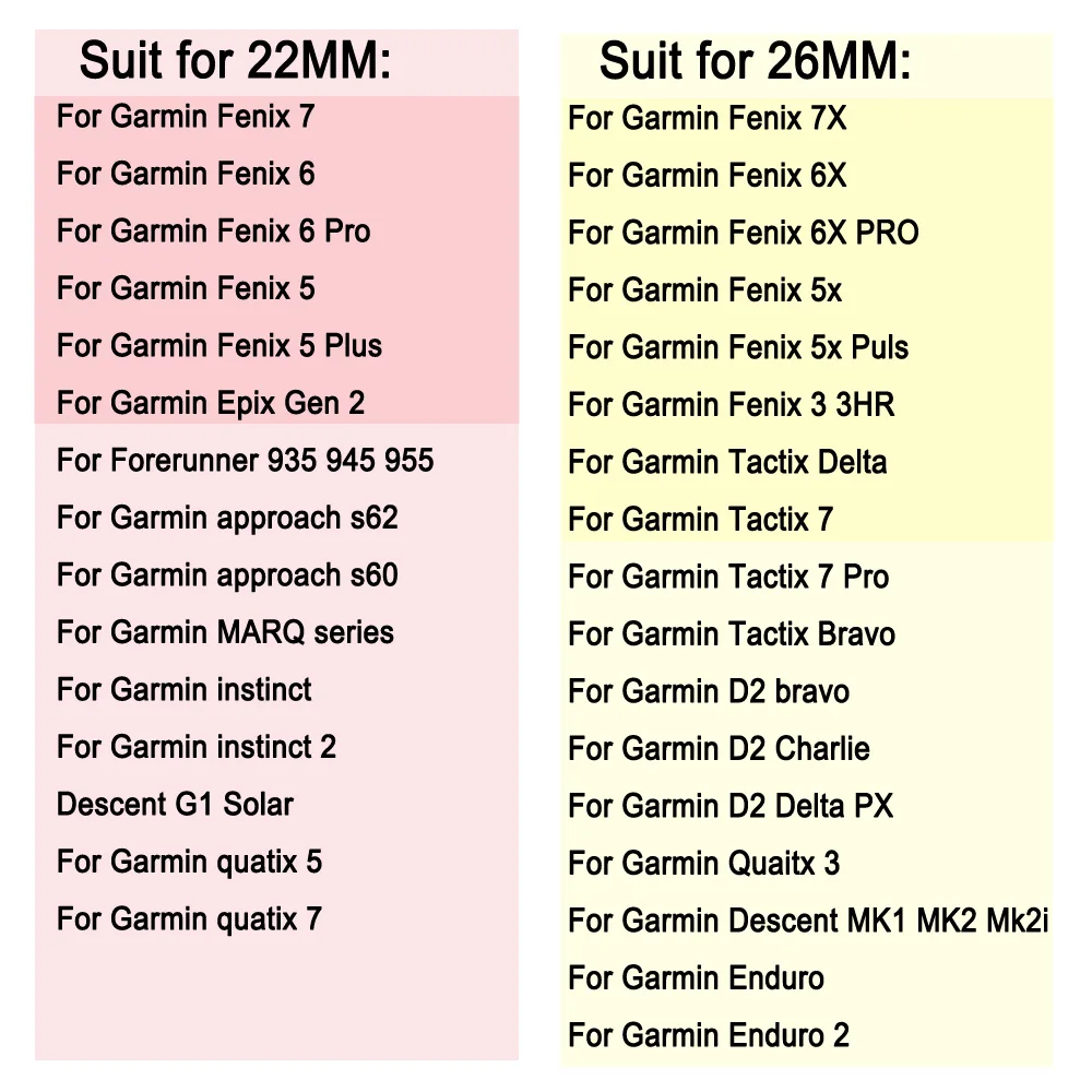 Garmin Fenix 7 7X 6 6X Pro 5 5X Plus    22mm 26mm Ʈ, Ǹ ո  Epix Gen 2 955 945 935 ð ð 