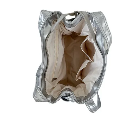 New High-capacity Solid Black Underarm Bags For Women 2024 Chic Folds Designed PU Shoulder Bags Sweet Fungus Handbag