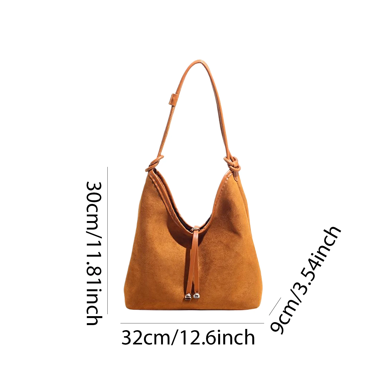 Tote Bag for Women Large Capacity Faux Suede Shoulder Bag Large Capacity Tote Bag for Daily Office Work Business Travel School