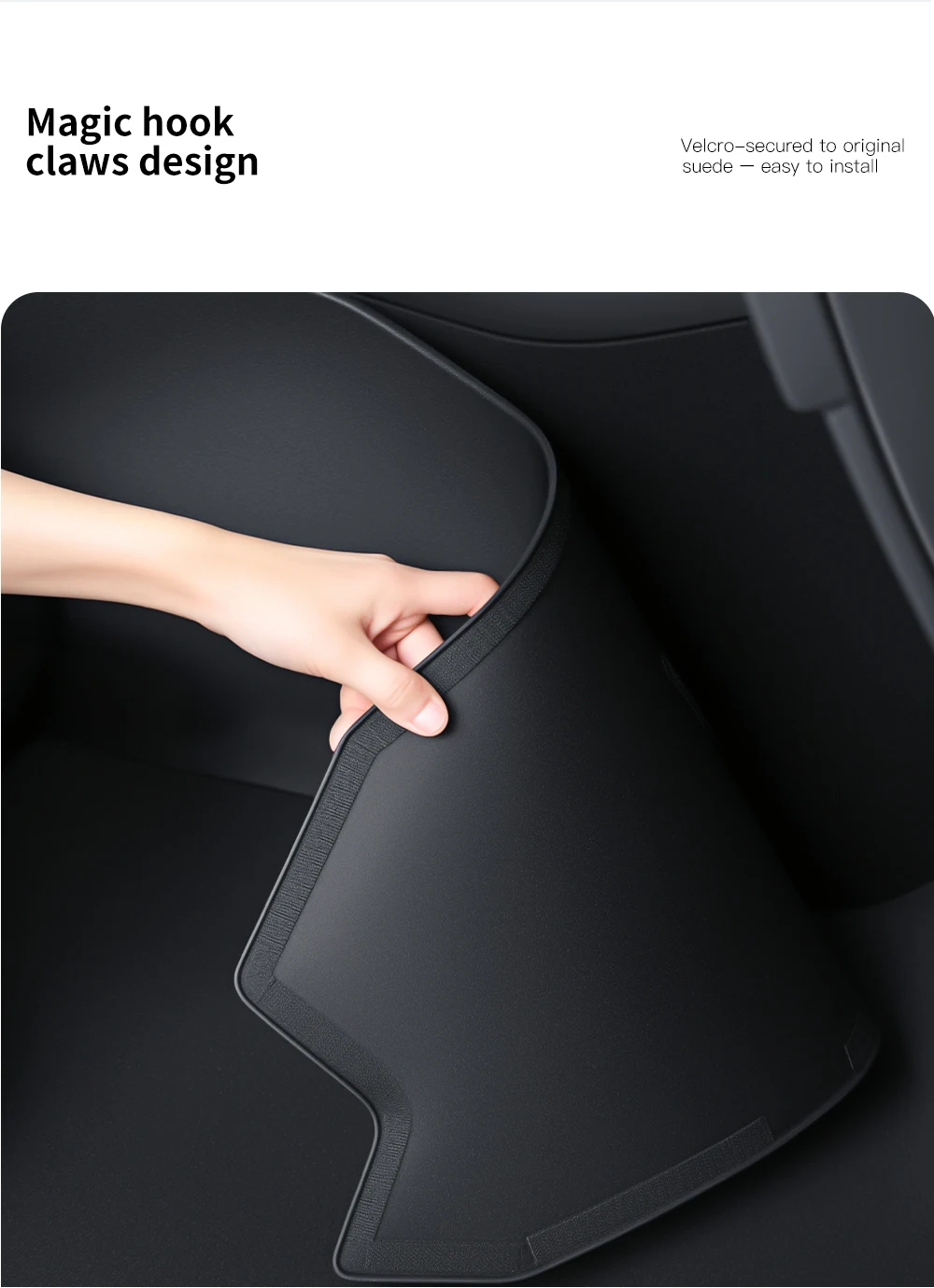 YZ Für Tesla Modell 3/Y Juniper Highland 2025 TPE Zentrale Steuerung Seite Anti Kick Pad Anti-schmutz schützende Protecto Zubehör – Detail 9