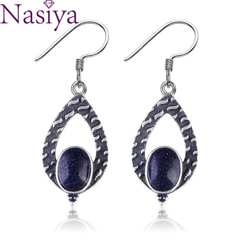 

Vintage Style Women's Drop Earrings Silver Jewelry Bluesandstone For Wedding Anniversary Engagement Party