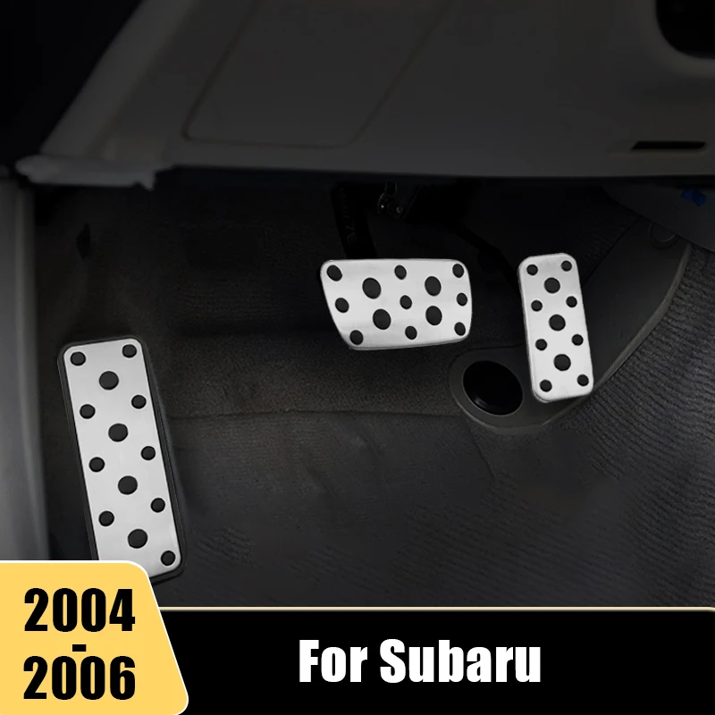 

For Subaru Forester SG 2003-2005 Legacy 2004 2005 Outback 2004-2006 Stainless Steel Car Foot Accelerator Fuel Brake Pedal Cover