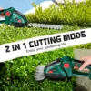2 IN 1 Cordless Electric Hedge Trimmer Lawn Mower Household Shrub Weeding Pruning Mower Garden Tools for Makita 18V Battery 2