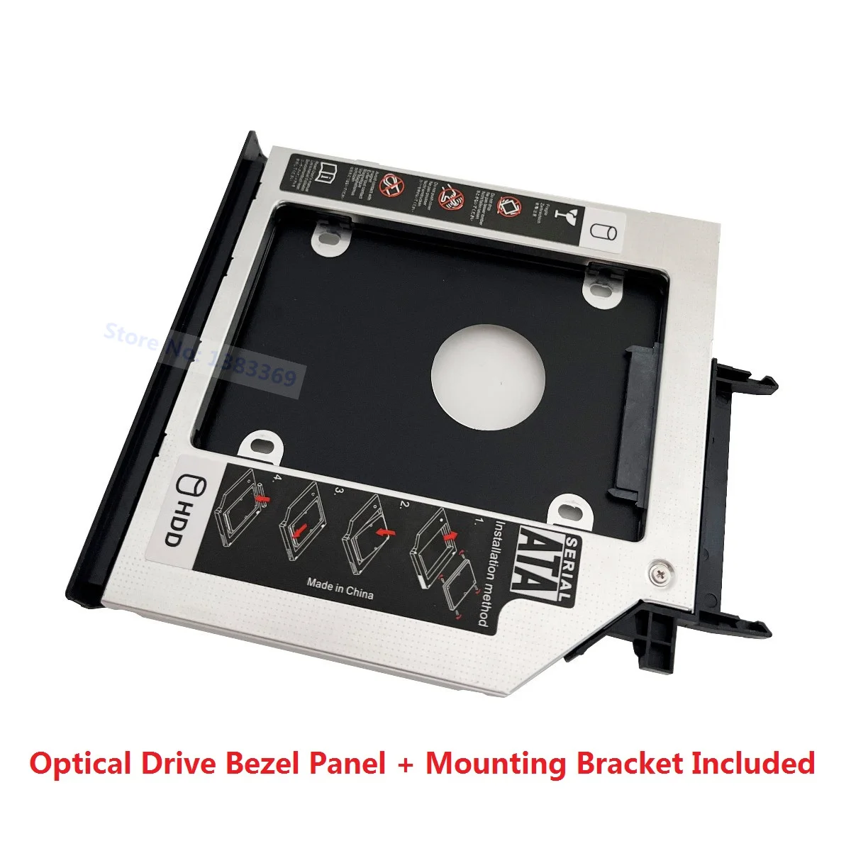 레노버 아이디어패드 Y500 Y500N Y510P 용 매칭 베젤 페이스플레이트 전면 패널 커버 포함, 2 번째 하드 드라이브 SSD HDD 모듈 캐디 어댑터