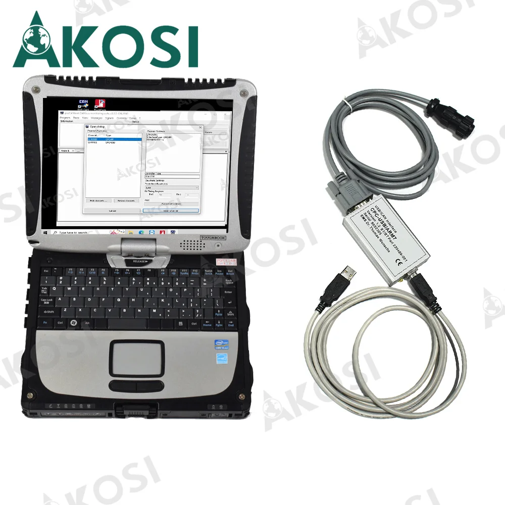 

OBD Cable Adapter Transfer Auto TOYOTA Diagnostic Scanner Intelligent connector diagnostic scanner tool and CF19 laptop