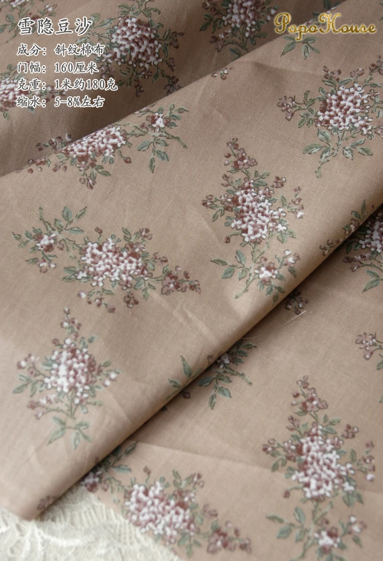160x50cm Neue Floral Nette Twill Baumwolle Stoff Kinder Kleidung Bekleidung Stoff Handgemachte Diy Nähen Tuch – Detail 24