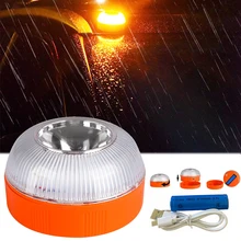 

Car Emergency Light V16 Approved Dgt Autonomous Emergency Signalling Light Flashing Magnetic Induction Strobe Traffic Warn Lamp