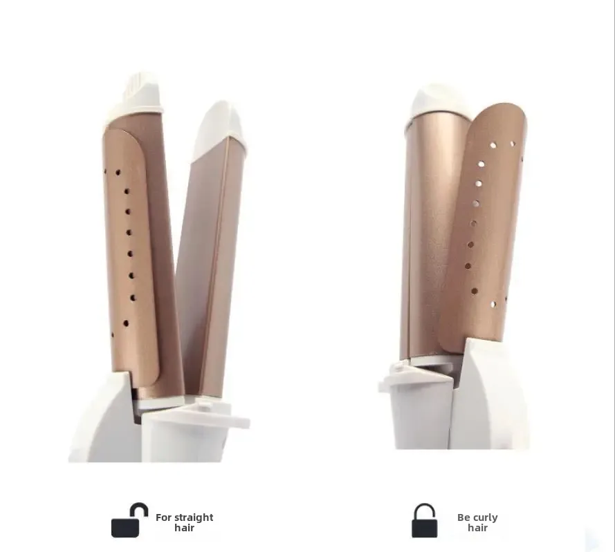 Two-In-One Hair Curling Iron Straightening Brush Electric Clip Board Large Rolling Internal Clip Bangs Hair Straightening Iron