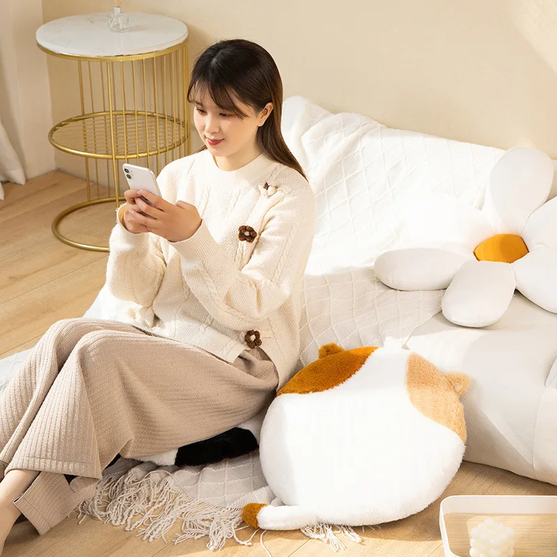 Cartoon Memory Cotton Round Seat Mat Bay Window Balcony Tatami Floor Butt Mat Dorm Office Bench Mat