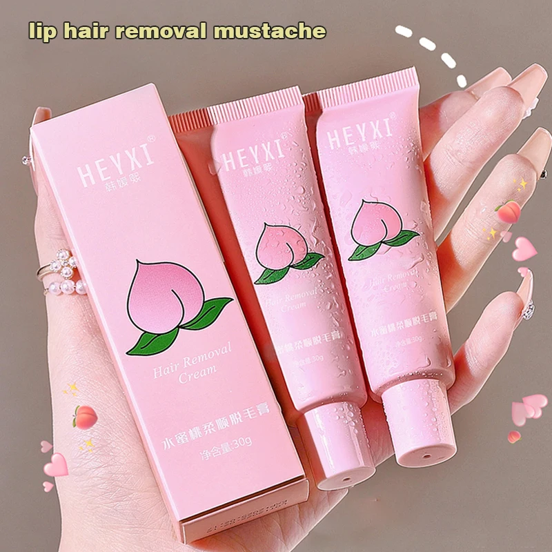 

Hair Removal Cream Peach Painless Hair Remover For Lips Armpit Legs And Arms Skin Care Depilatory Cream For Men Women Body Care