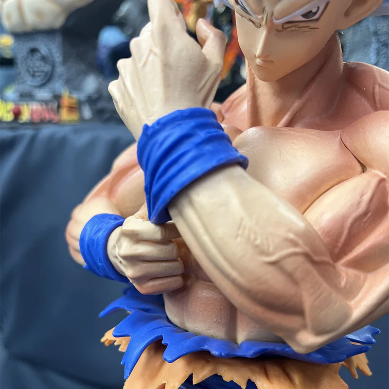 45cm Dragon Ball Super Figura de duas cabeças Filho Goku Migatte No Goku'i  Figura de