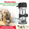 220V 2000W Electric Trimmer router 6.35mm & 8mm Woodworking Wood Milling Engraving Slotting Trimming Machine Hand Carving Router 1