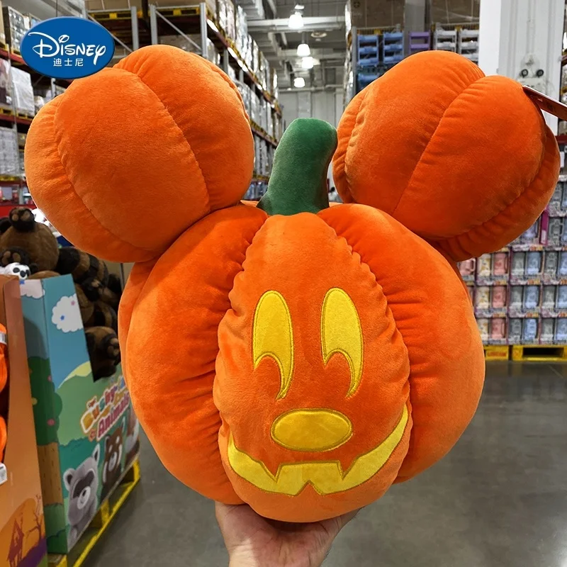 

Original Disney Halloween Dumbo Mickey Plush Throw Pillow Mickey Pumpkin Pillow Doll Blanket Halloween Gifts Bedroom Decoration
