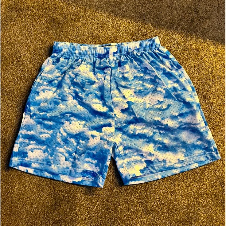 Neueste amerikanische Sky Series Shorts für Erwachsene und Kinder, farbenfrohe, vielfältige Sport-, Freizeit- und Urlaubs-3D-gedruckte Shorts, Strandshorts – Detail 4