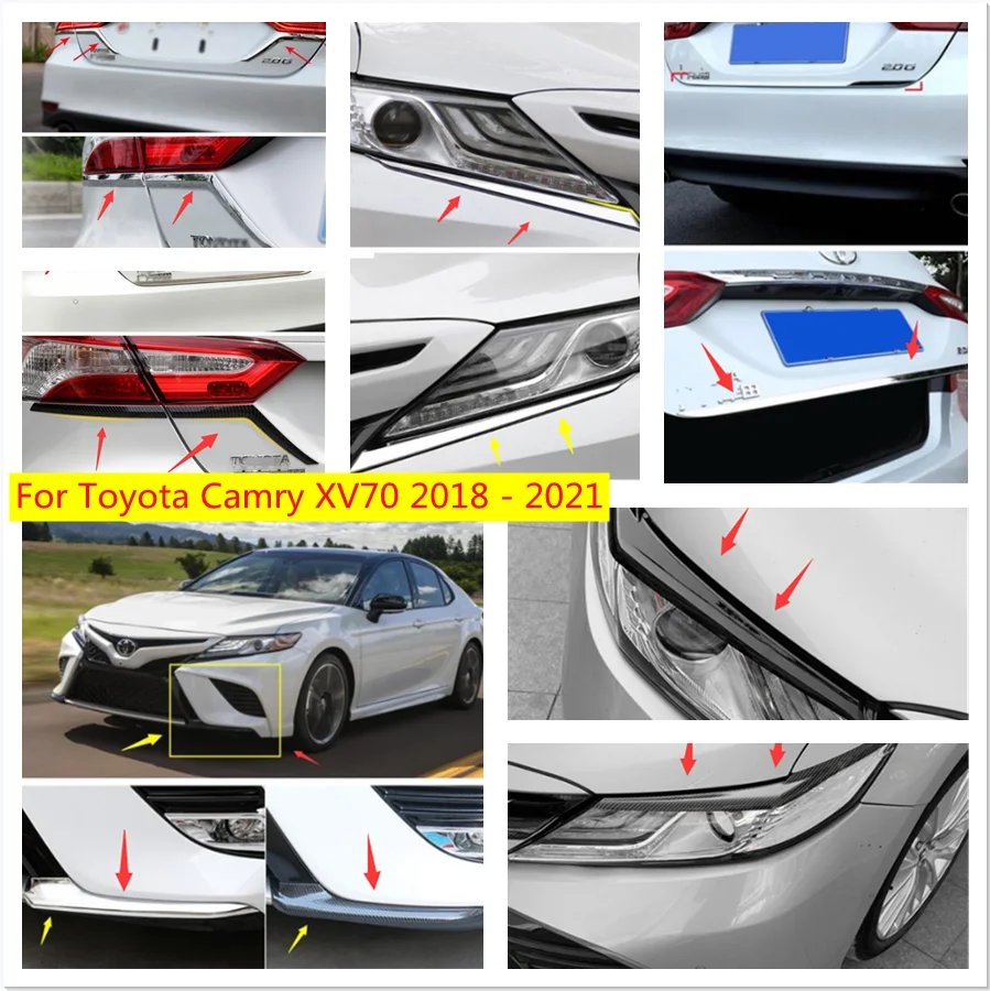 For Toyota Camry 2018 2021 Accessories Light Lamp Eyebrow Eyelid