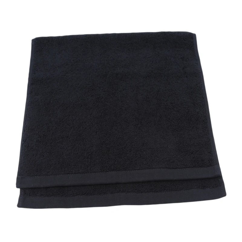 Slippers Non Fading Black Washcloth Pure Cotton Comfortable Gift Thickened Bath Towels Square Face Towels Bathroom Family Hotel 3