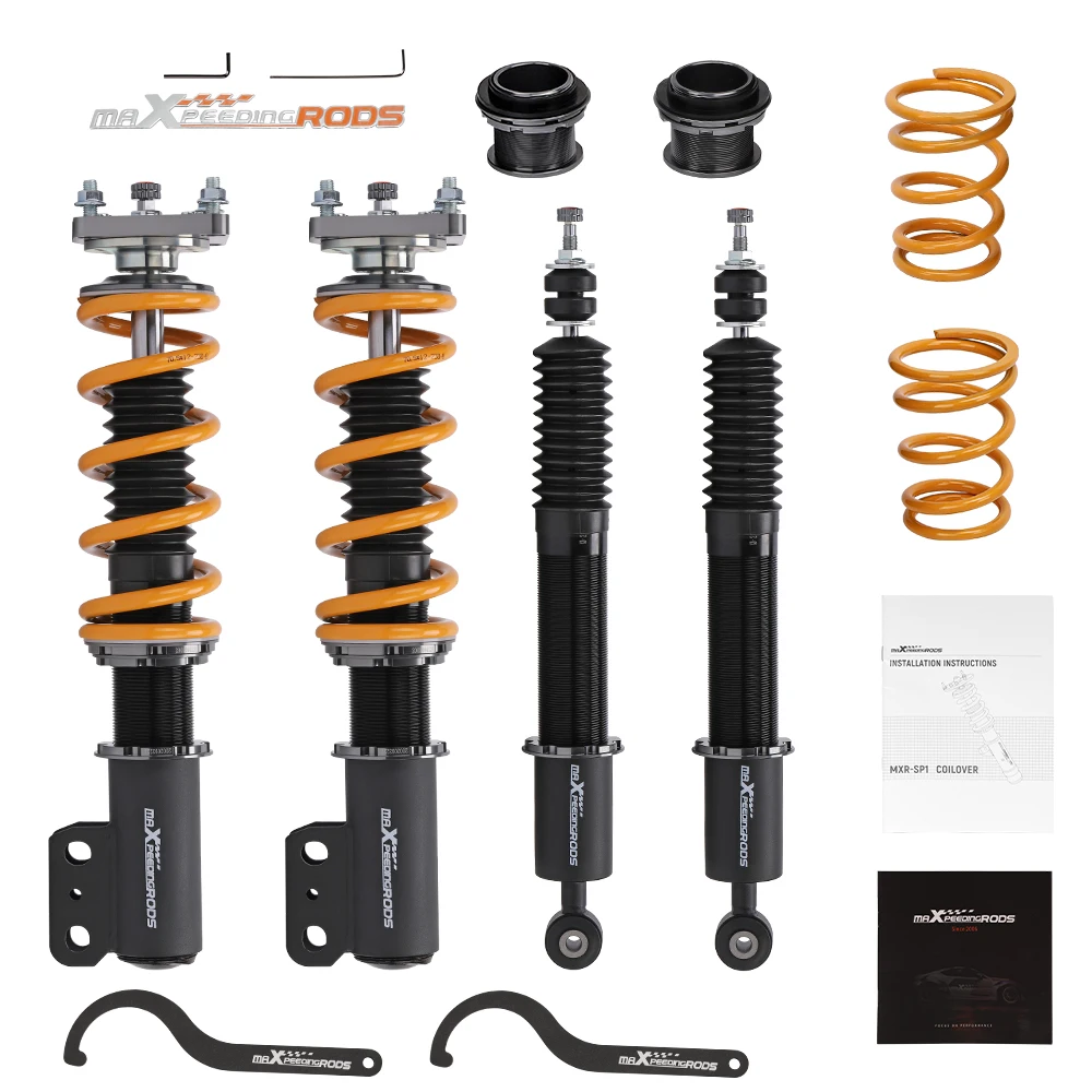 

MaXpeedingrods Adjustable Coilovers Lowering Suspension For Ford Mustang 94-04 Coil Spring
