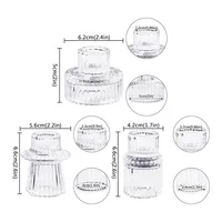 3PCS/set Glass Candlestick Romantic Dining Table Candle Holder,Valentine's Day Colorful Home Decor Anniversary Decoration 4