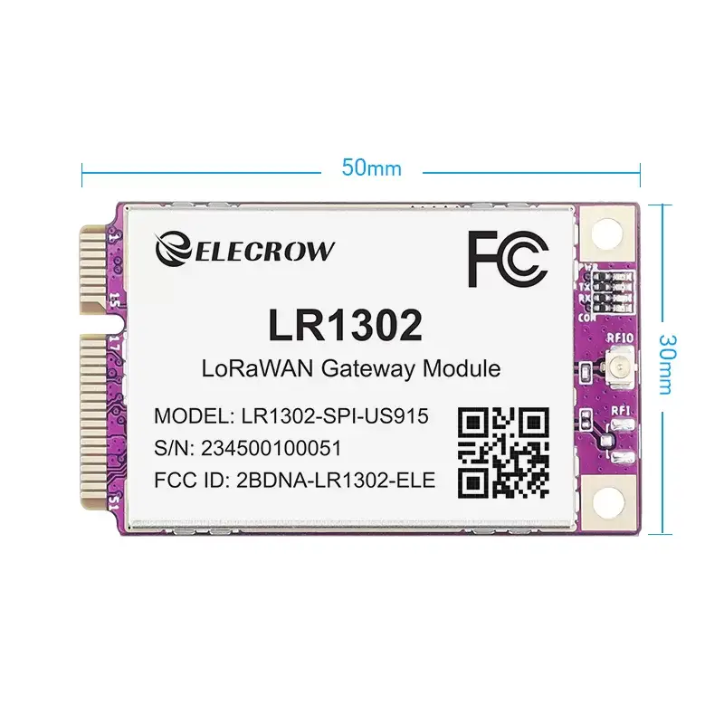 LR1302 LoRaWAN Gateway Module SPI US915 915MHz SX1302 Long Range Gateway Module Support 8 Channels with CE/FCC Certification image 6