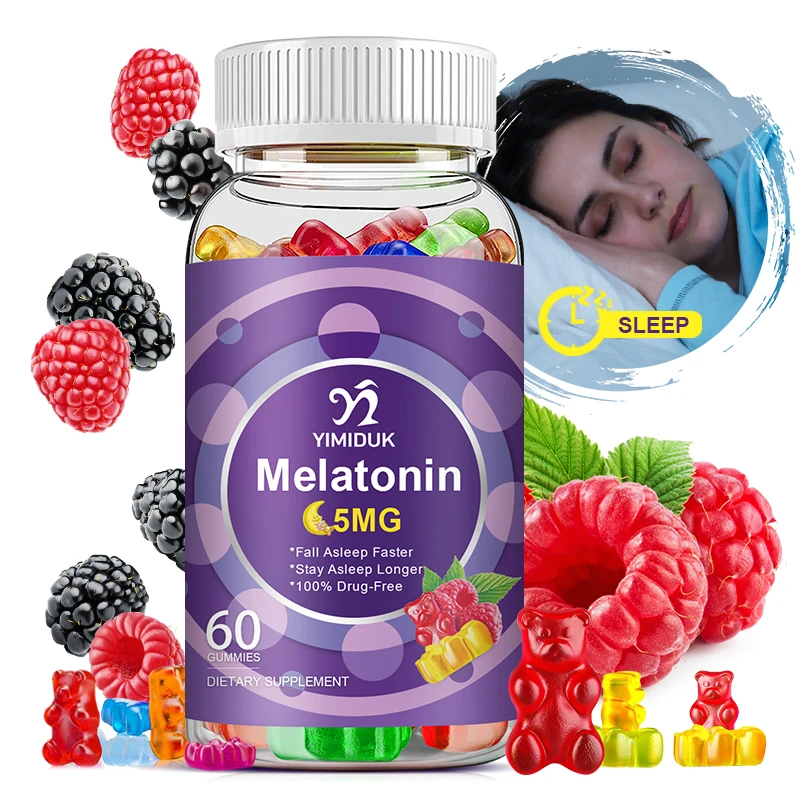 Yimiduk Melatonin Gummies Anxiety Stress Relief Help Sleep Save