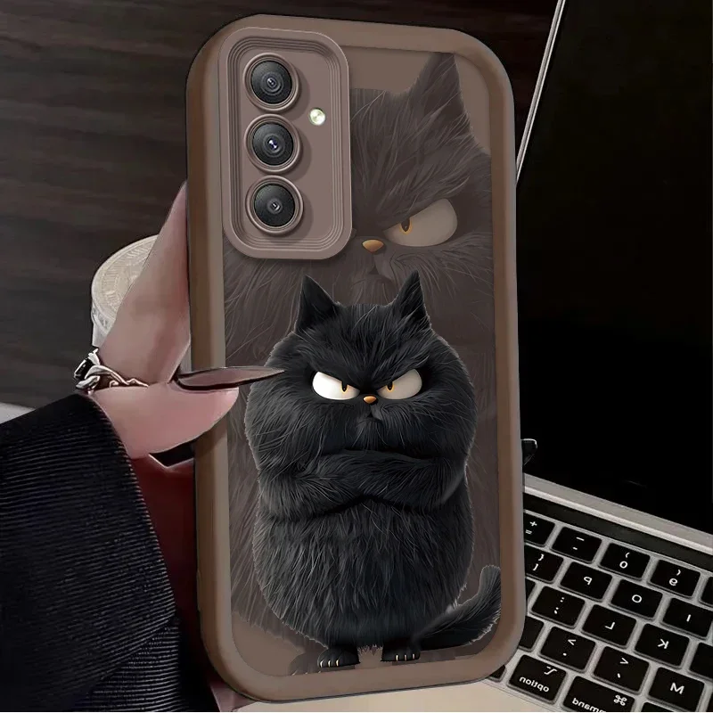 Adorable Black & White Cat Phone Case