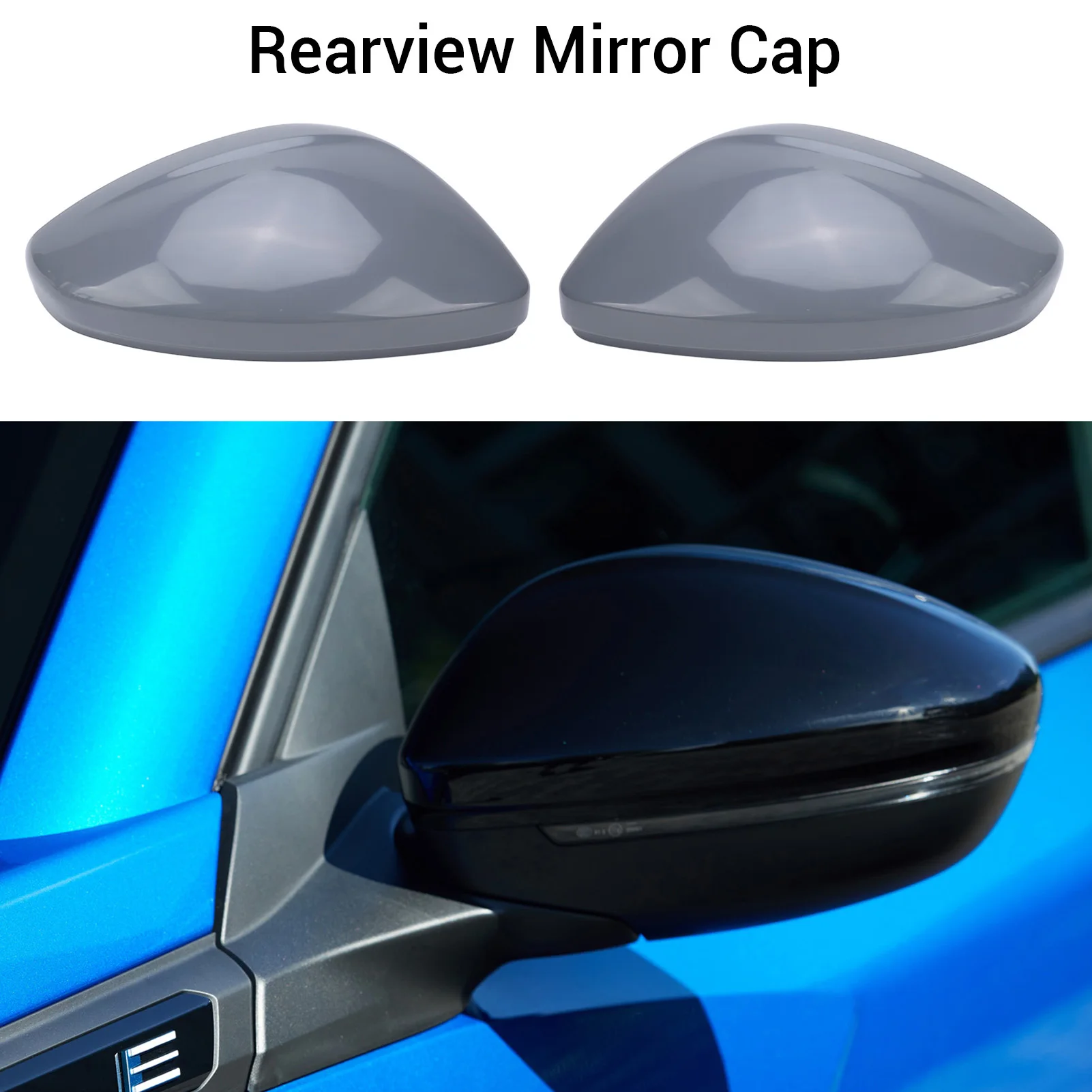 1 Pair Of Rearview Mirror Cap Protective Anti Scratch Long Lasting Use Wing Mirror Cover Cap For Peugeot 2008 P24 +