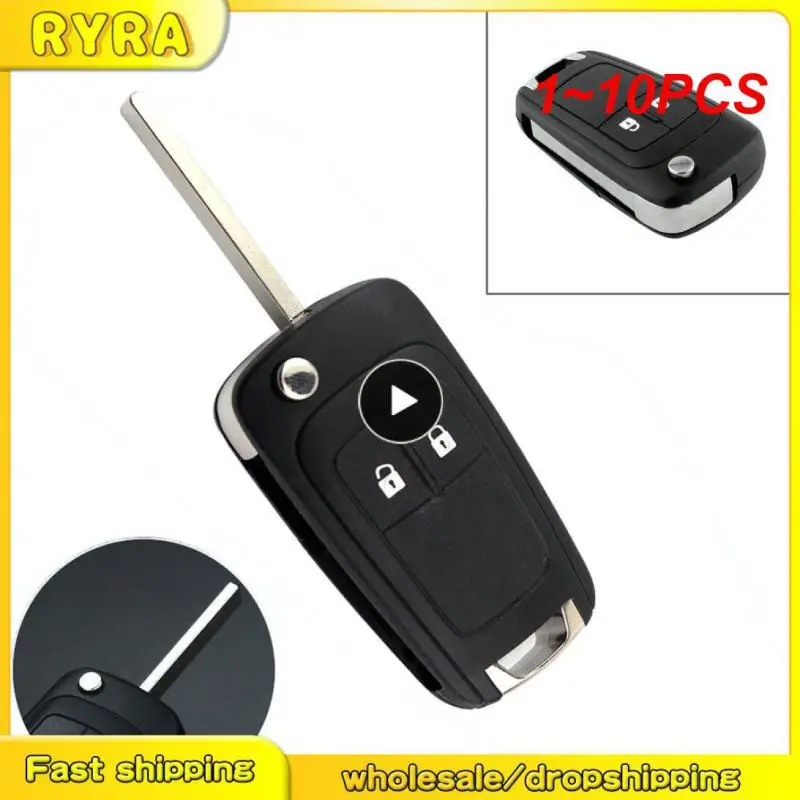 

1~10PCS New Folding 3 Button Flip Remote Key Shell Case Cover Fob for Cruze