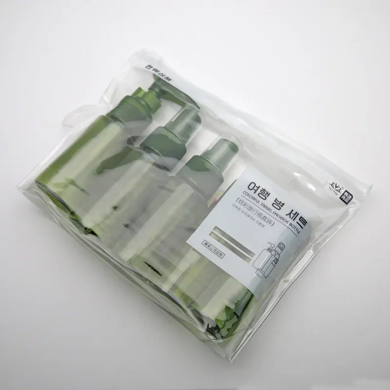 다크 브라운 컬러 리필 가능 서브 보틀링 키트, 휴일 분할 병, 여행 휴대용 보틀링, 7 개/세트