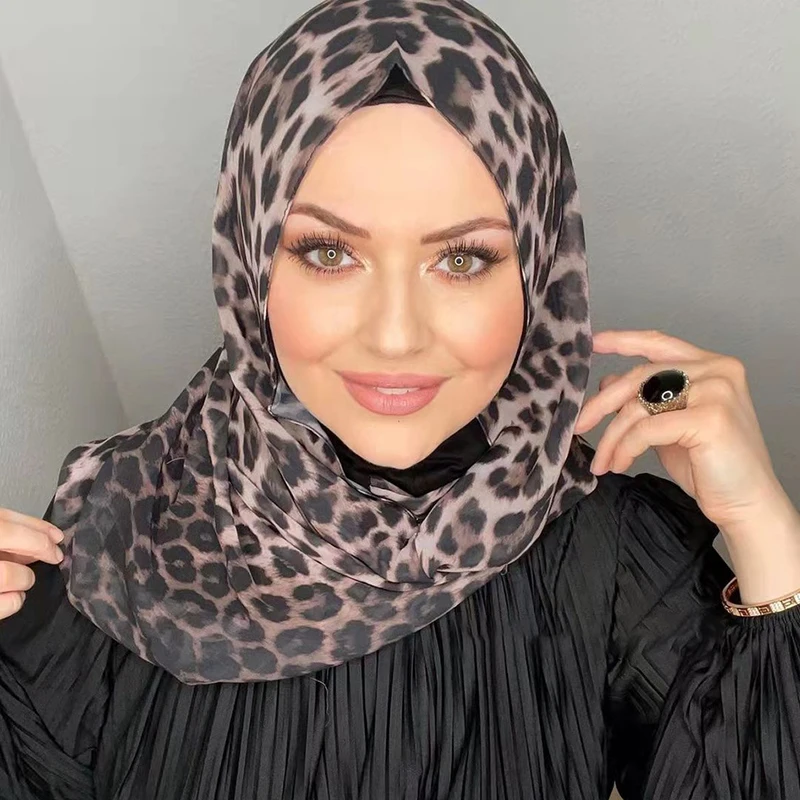 Islamic White Chiffon Hijab Abaya Hijabs For Woman Abayas Jersey Scarf Muslim Dress Women Turbans Turban