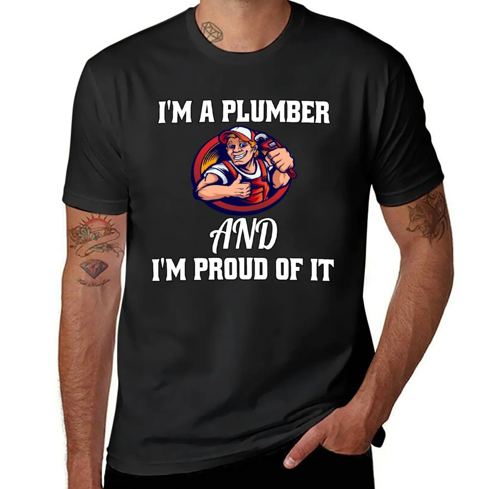 

Occupation Plumber I’m A Plumber And I’m Proud Of It T-Shirt funnys heavyweights summer clothes sweat mens workout shirts