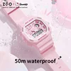 ZGO X Sanrio My Melody New Electronic Watch Dual Display Waterproof Luminous Student Watches Multi-Functional Digital Watch 810 4