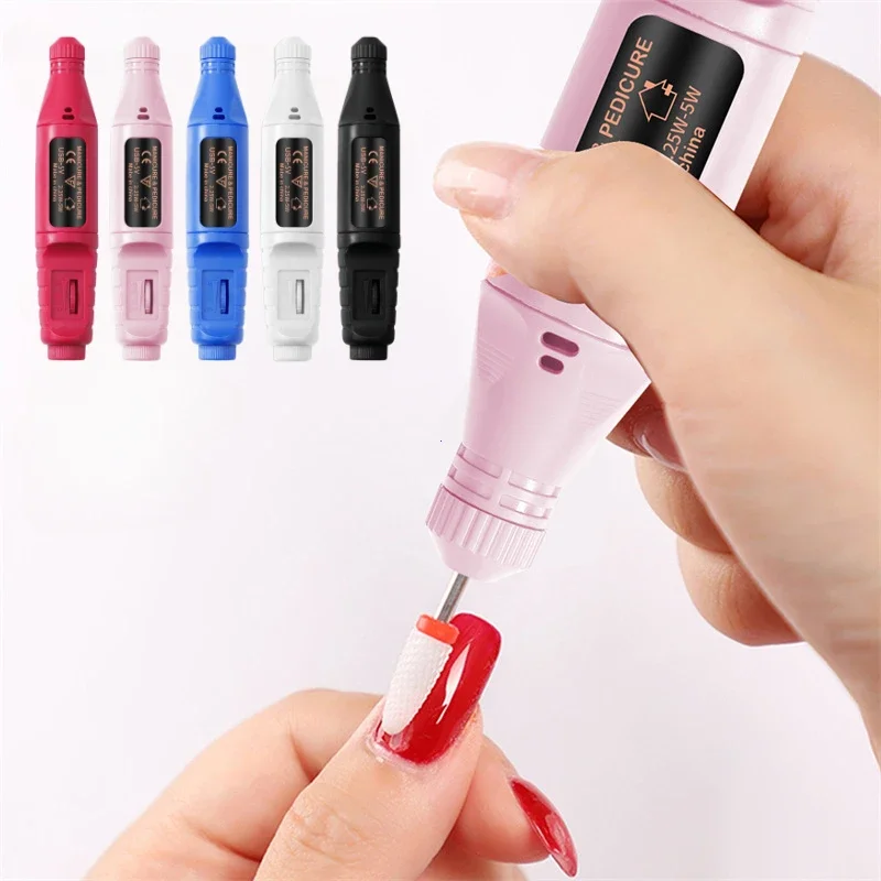 High Quality Professional Nail Drill Machine Set Electric Nail Sander Gel Polish Remover Tools Driller Manicure Accessories