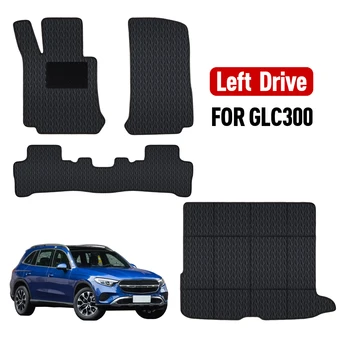 Tappetini auto personalizzati per GLC 300 2016 2017 2018 2019 2020 2021 2022 2023 Tappetini impermeabili Tappetini auto Coprigambe Accessori auto