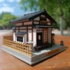NEW DIY Wooden Miniature Model Kit Japanese Tea Room Casa Doll Houses 3D Puzzle Dollhouse With Furniture Lights Friends Gifts 3