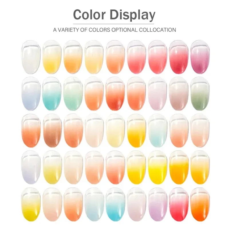 9 in 1 Case Solid Powder Gradient Powder Nail Glitter Nail Art Decor Manicure Design Pigment Dust