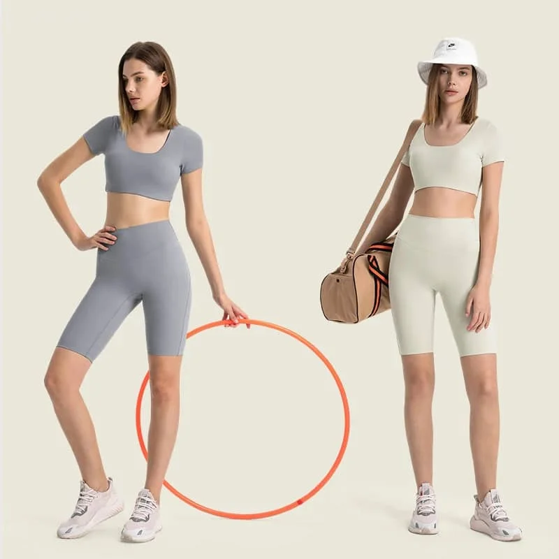 

Lulu Brand Substitutes Wundermost Ultra Soft Nulu Crewneck Cropped T Shirt Yoga Shirt Waist Support Running T Shirt