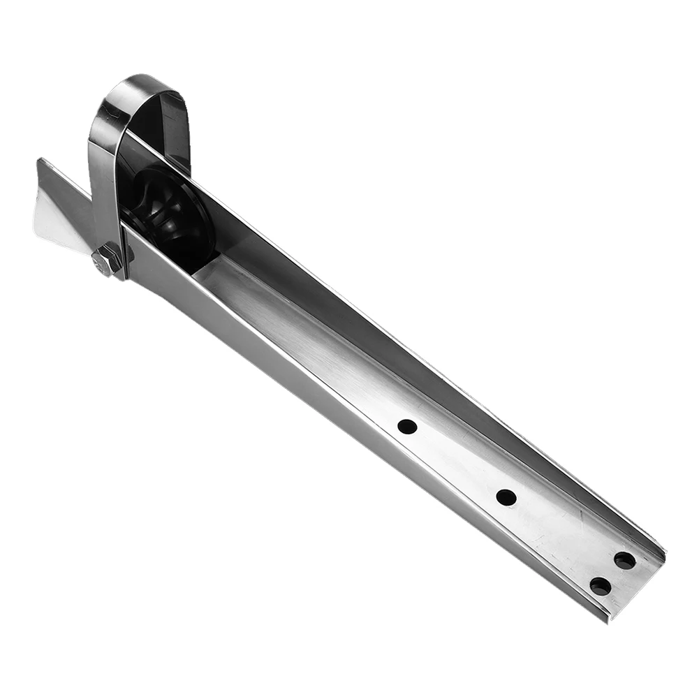 

Sturdy Bow Roller Yacht Accessories Durable Easy Install Sliver Corrosion Resistance Universal Fixed Marine Boat Stainless Steel