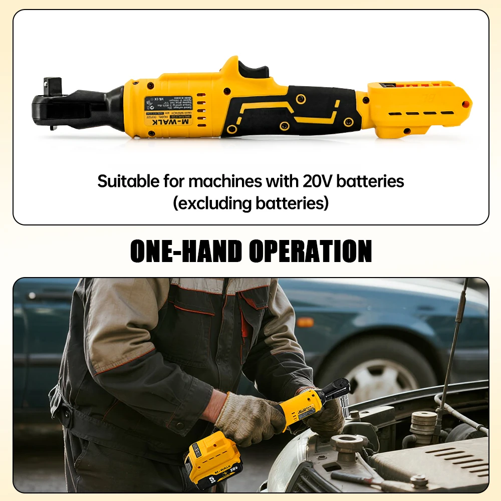 DCF522 Right Angle Ratchet Wrench 1/2-inch Brushless Cordless - Image 5