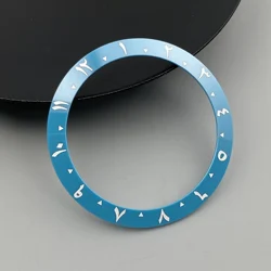 Ceramic & Aluminum Bezel GMT Diving Watch Insert for 40mm Watch Case Replacement (Ceramic Bezel)