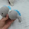 1PC Baby Nursing Cute Cartoon Crochet Sea Horse Pendant Rattle For Baby Mobile Pram Crib Ring Accessories Newborn Grasping Toys 4