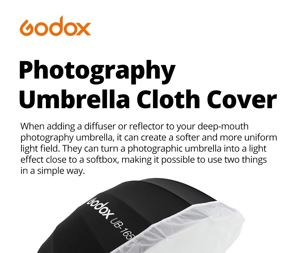 DPU-85T DPU-105T DPU-130T DPU-165T Professional Portable Photography Umbrella fo