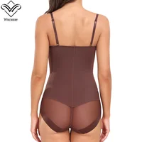 Body Shaper pour femme, Body Tightening, Taille Trainer, Contrôle de l'abdomen, Lingerie marron, Combinaison de batterie, Sous-vêtements féminins, 3XL 4