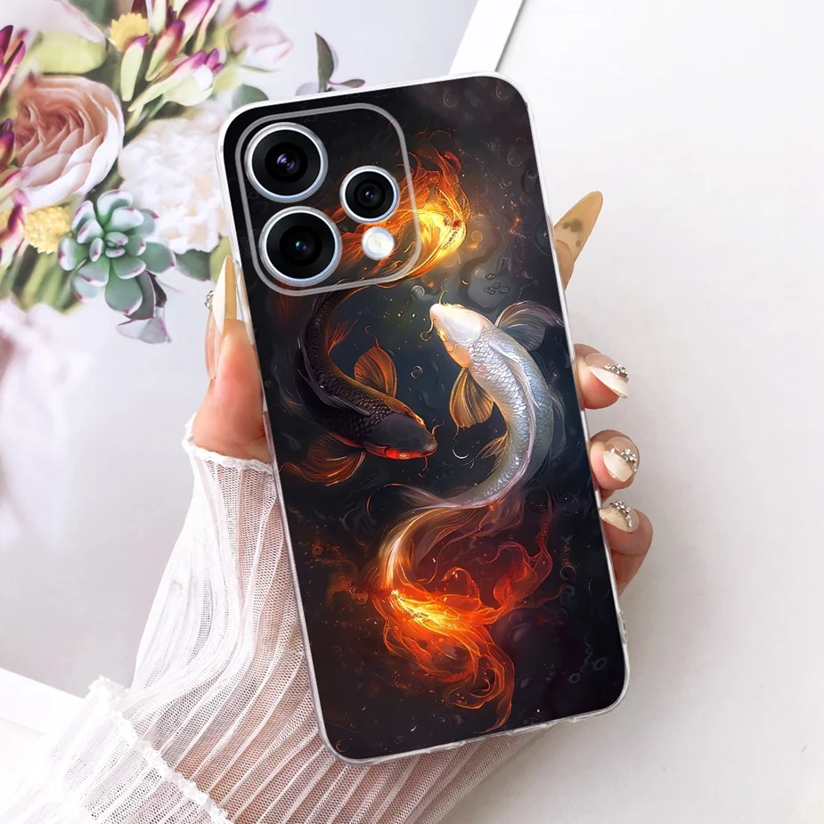 Colorful Flowers Painted Soft Slim Phone Case