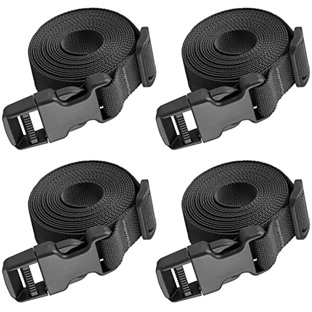 

4 Pcs Tie Rope Long Bungee Cords Straps for Luggage Buckle Cargo down Heavy Duty Nylon Webbing Outdoor Travel