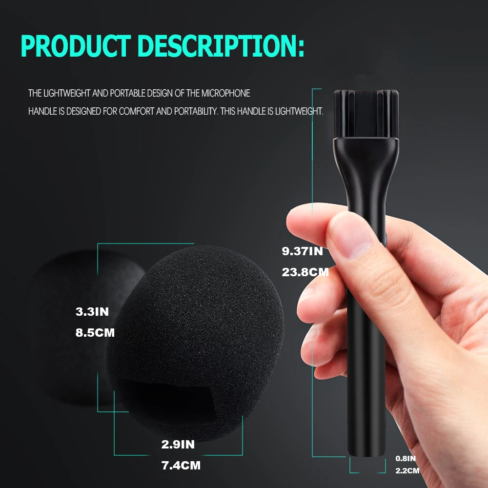 핸드헬드 인터뷰용 무선 라발리에 칼라 마이크 어댑터 스탠드 (무선 라발리에 인터뷰용 칼라 마이크 어댑터)