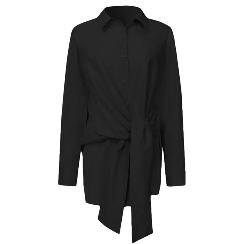 Women Cotton Long Sleeve Office Blouse