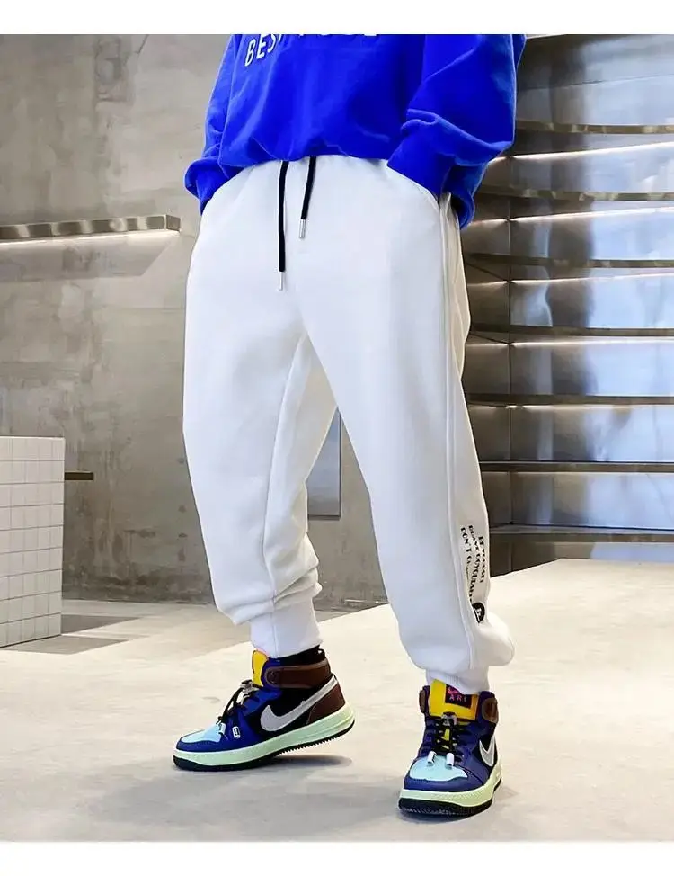 

Boys' Sports Pants Spring And Autumn 2023 New Children's Letter Trend Korean Casual For Kids Loose Cotton Wear 14 Year Old Trona