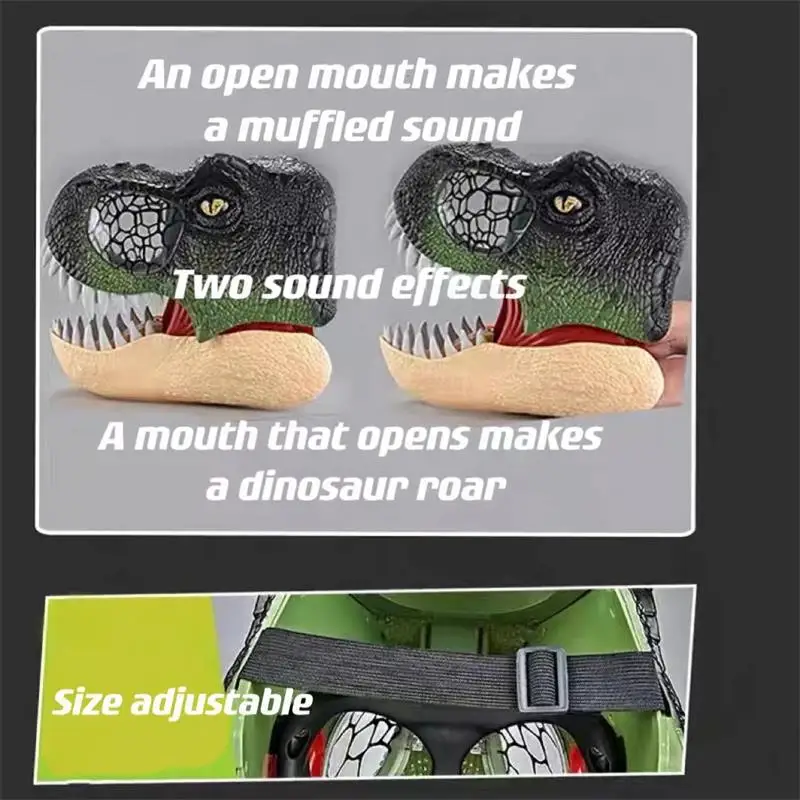 Funny Dinosaur Mask - Movable Jaw Halloween Cosplay Prop