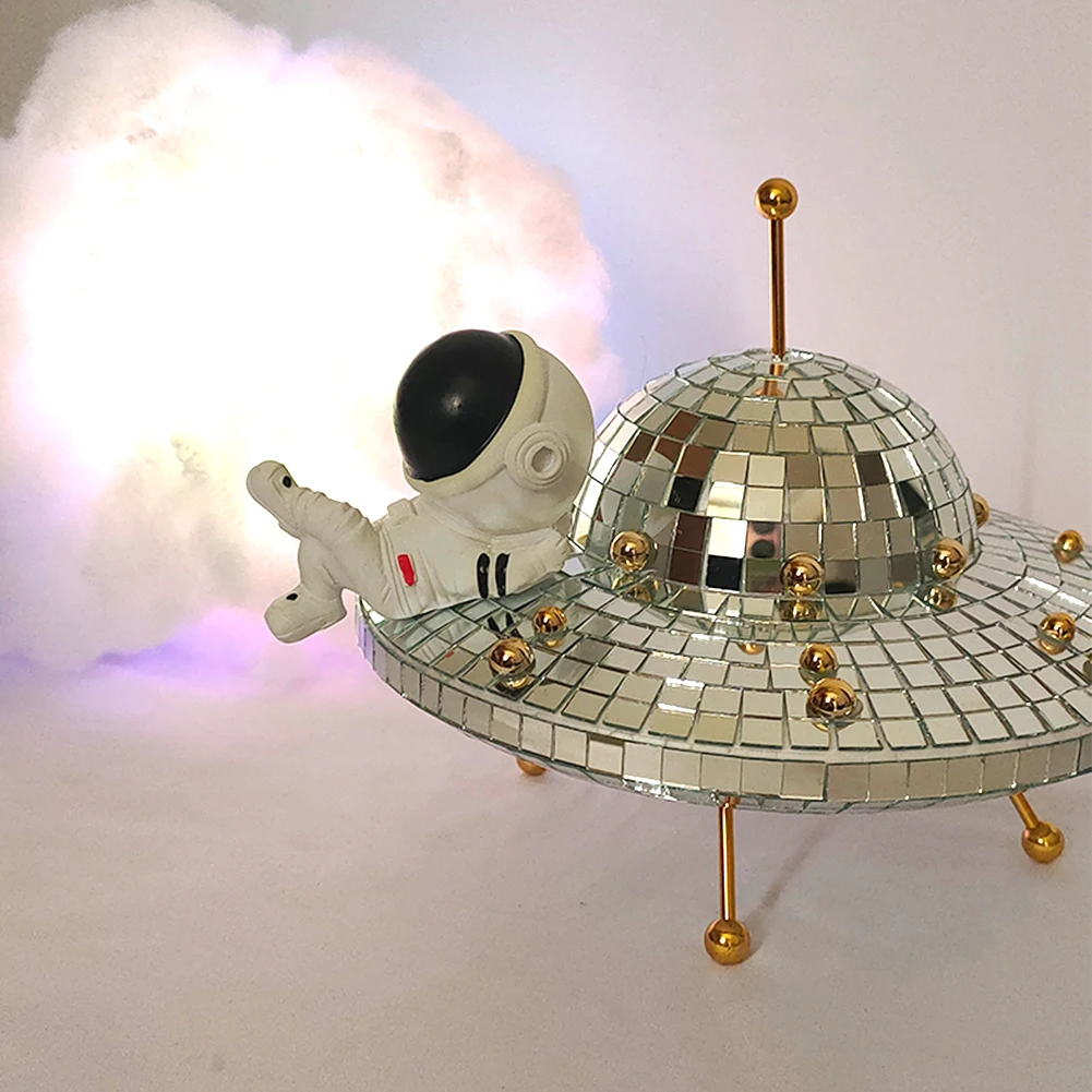 UFO Space World Desk Ornaments Art Crafts Desk Living Room Ornament Vintage Funny Home Decor Multipurpose Halloween Decorations